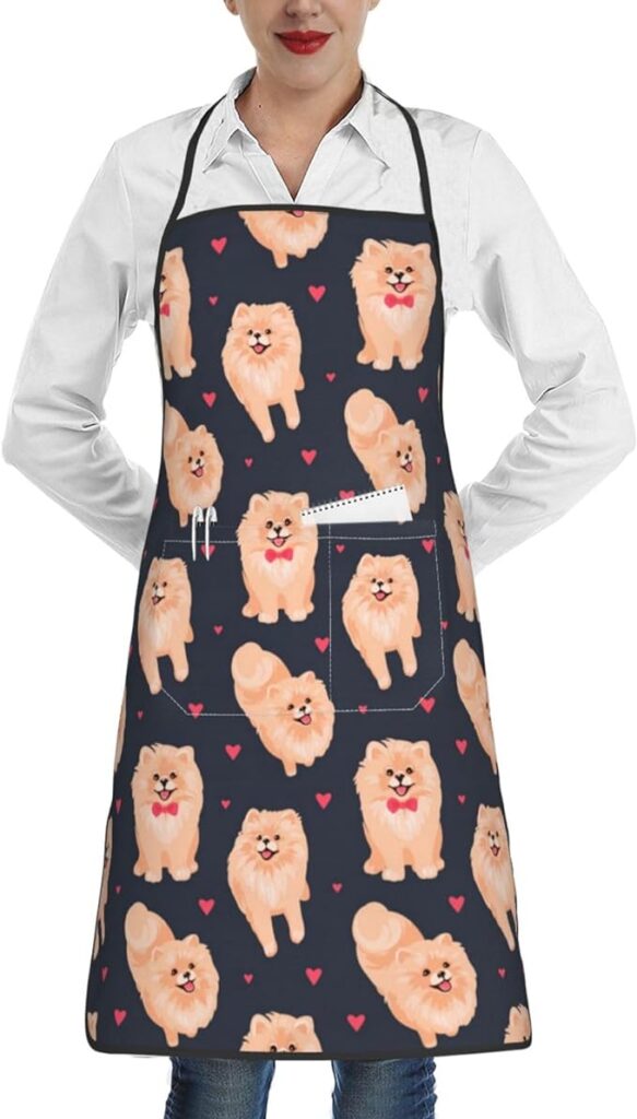 apron gift for pomeranian owners