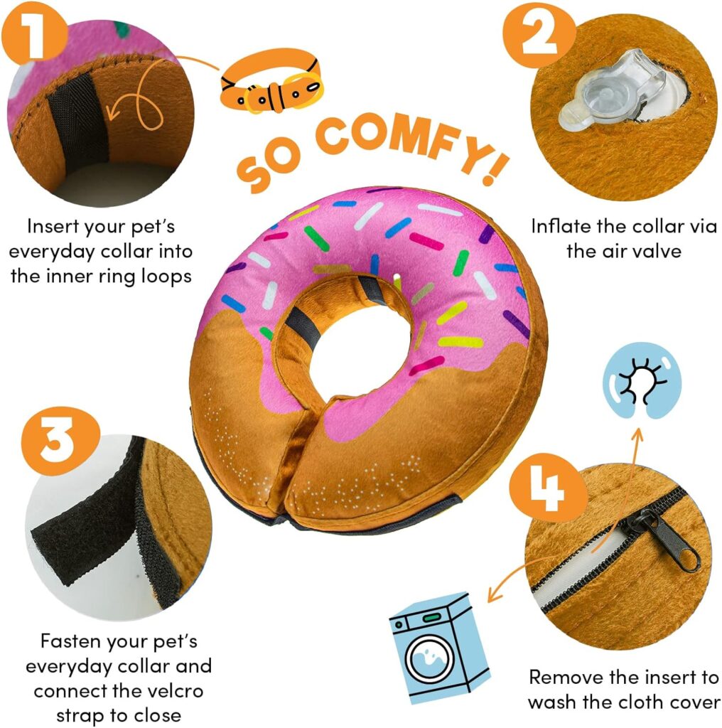 donut inflatable collar strap