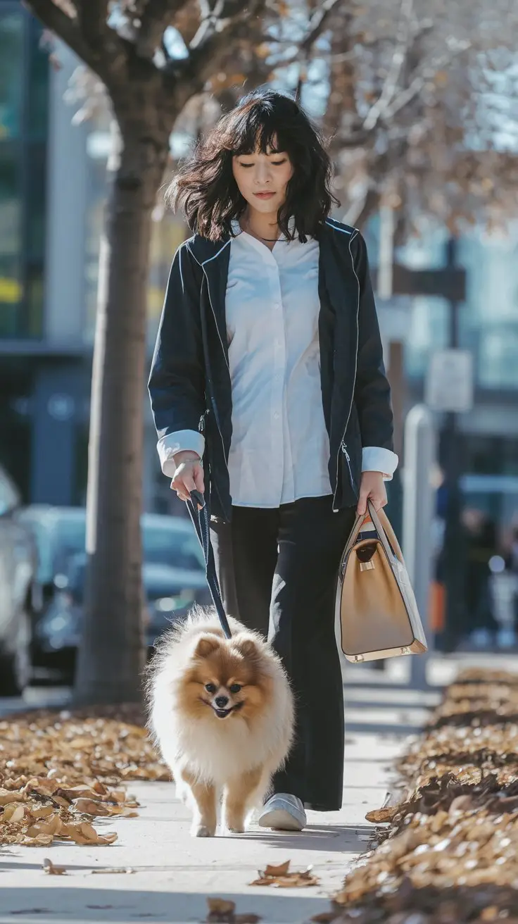 Wendy walking with Sash