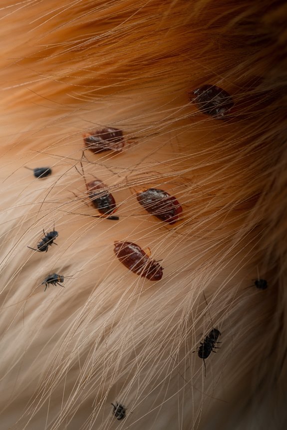 pomeranians infested with parasites