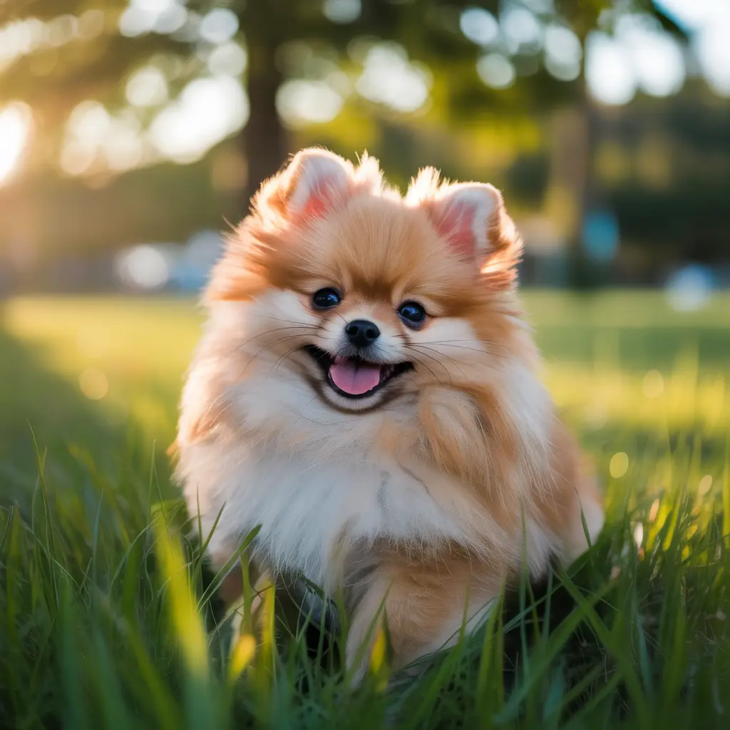 Best Pomeranian Puppy Food: What Vets Actually Recommend. Stunning Photograph. Sunny day.